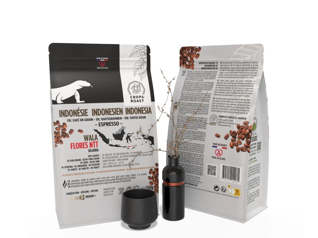 WALA, Specialty Espresso Coffee Bean, CROP and ROAST, Flores Bajawa Indonesia, Semi Washed