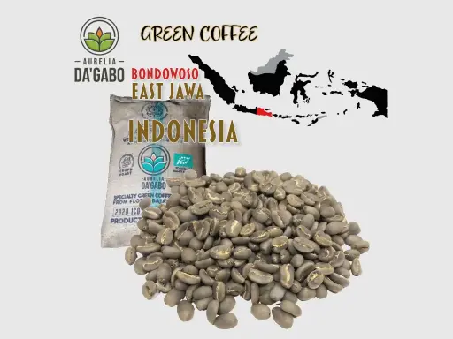 [COGR-EJB-G1AFW-70kg] Green Coffee EAST-JAWA "IKI WAE" Da'Gabo, Grade 1 Arabica, Indonesia, Washed, 70kg